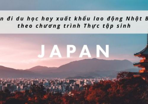 Nên đi du học hay xuất khẩu lao động Nhật Bản theo chương trình Thực tập sinh?